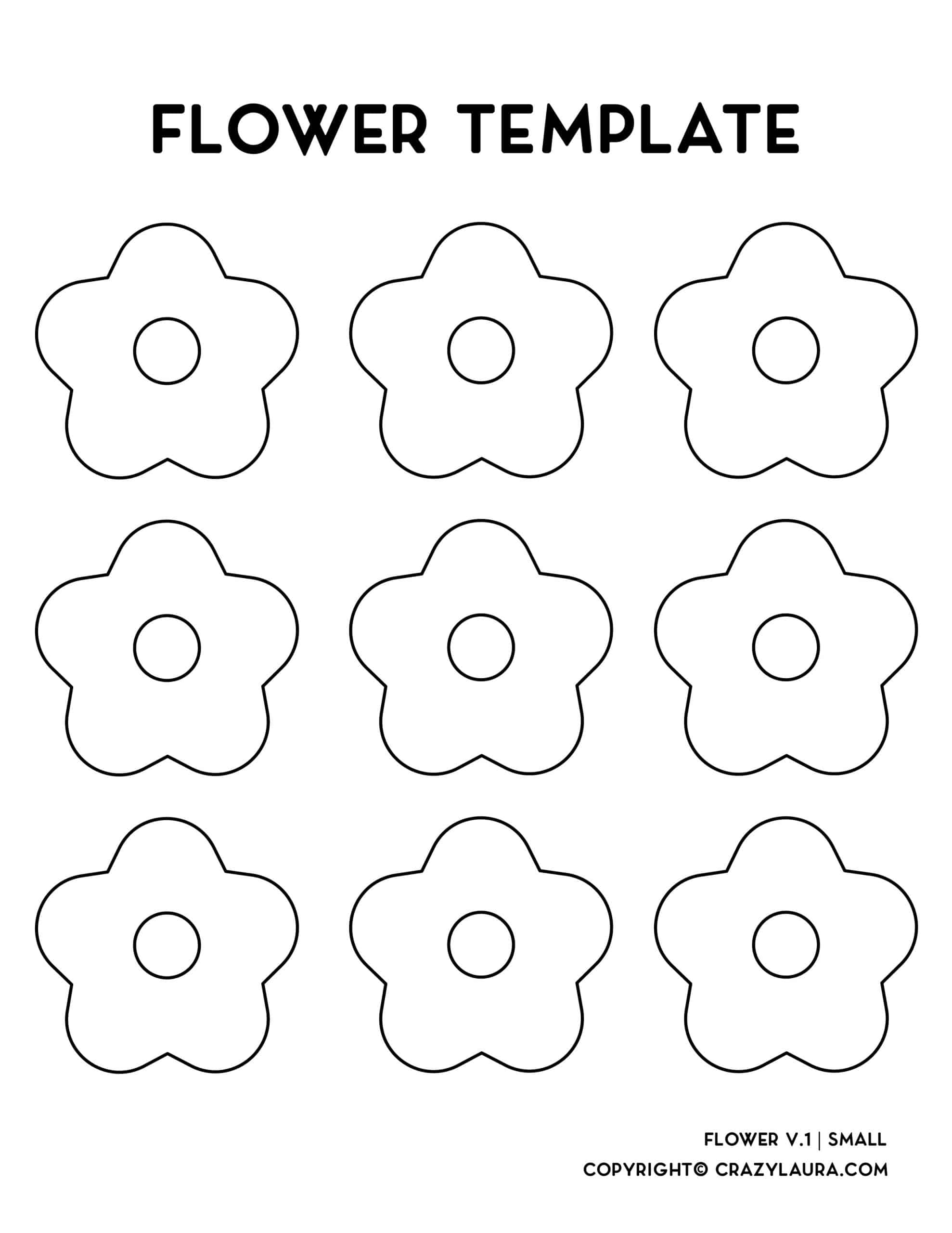 Free Flower Templates Printable