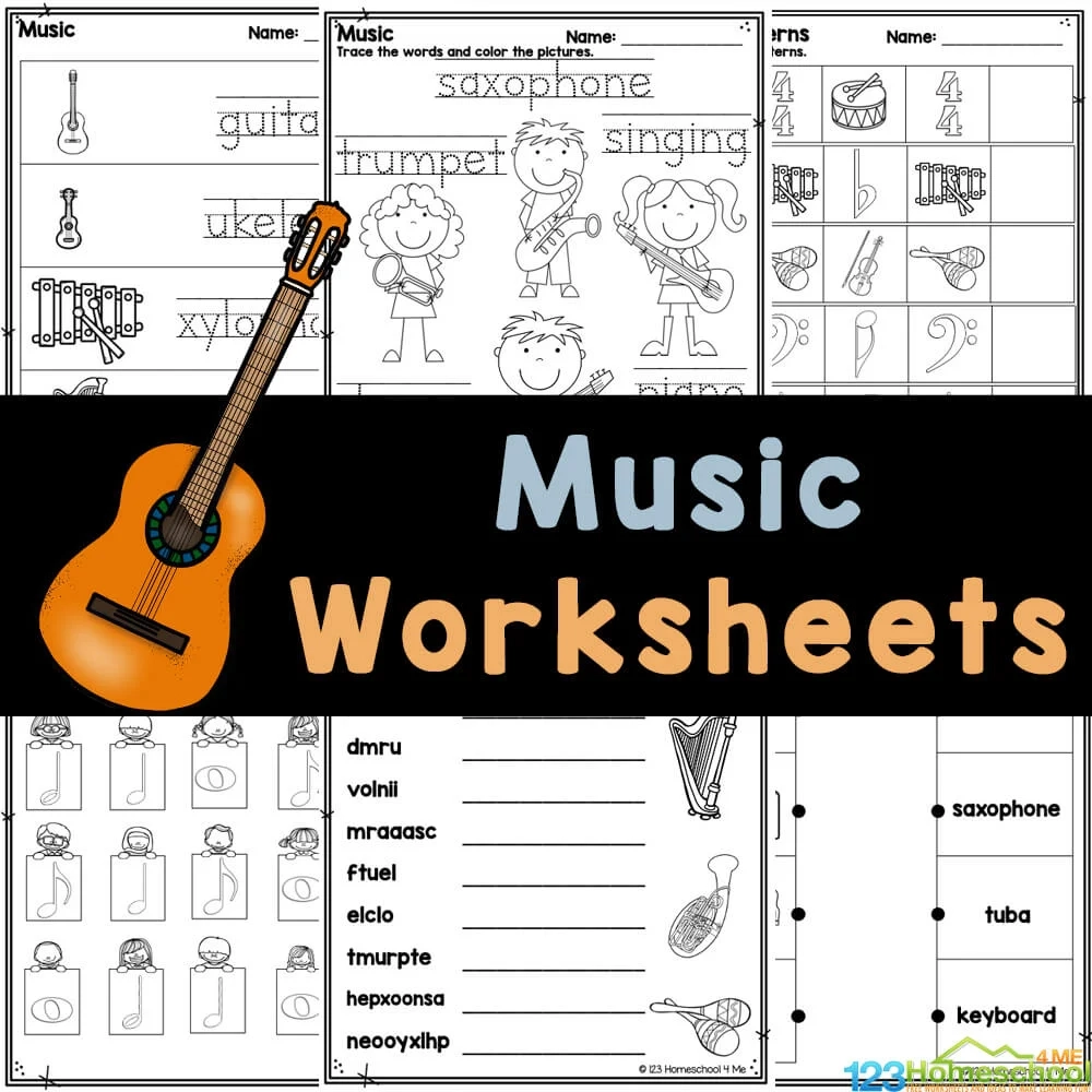 Kindergarten Music Worksheets Free Printable