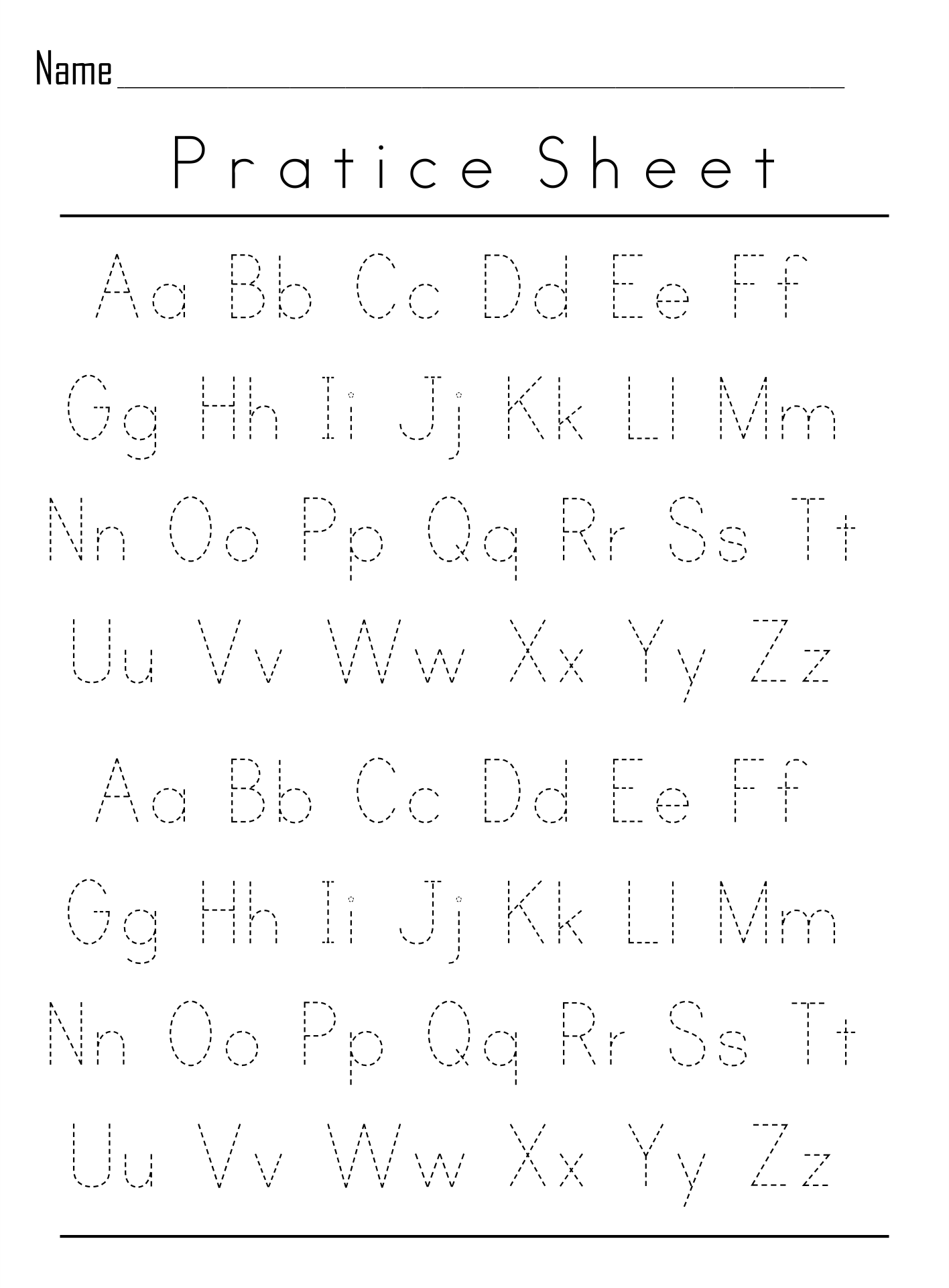 Printable Handwriting Worksheets For Kindergarten Free
