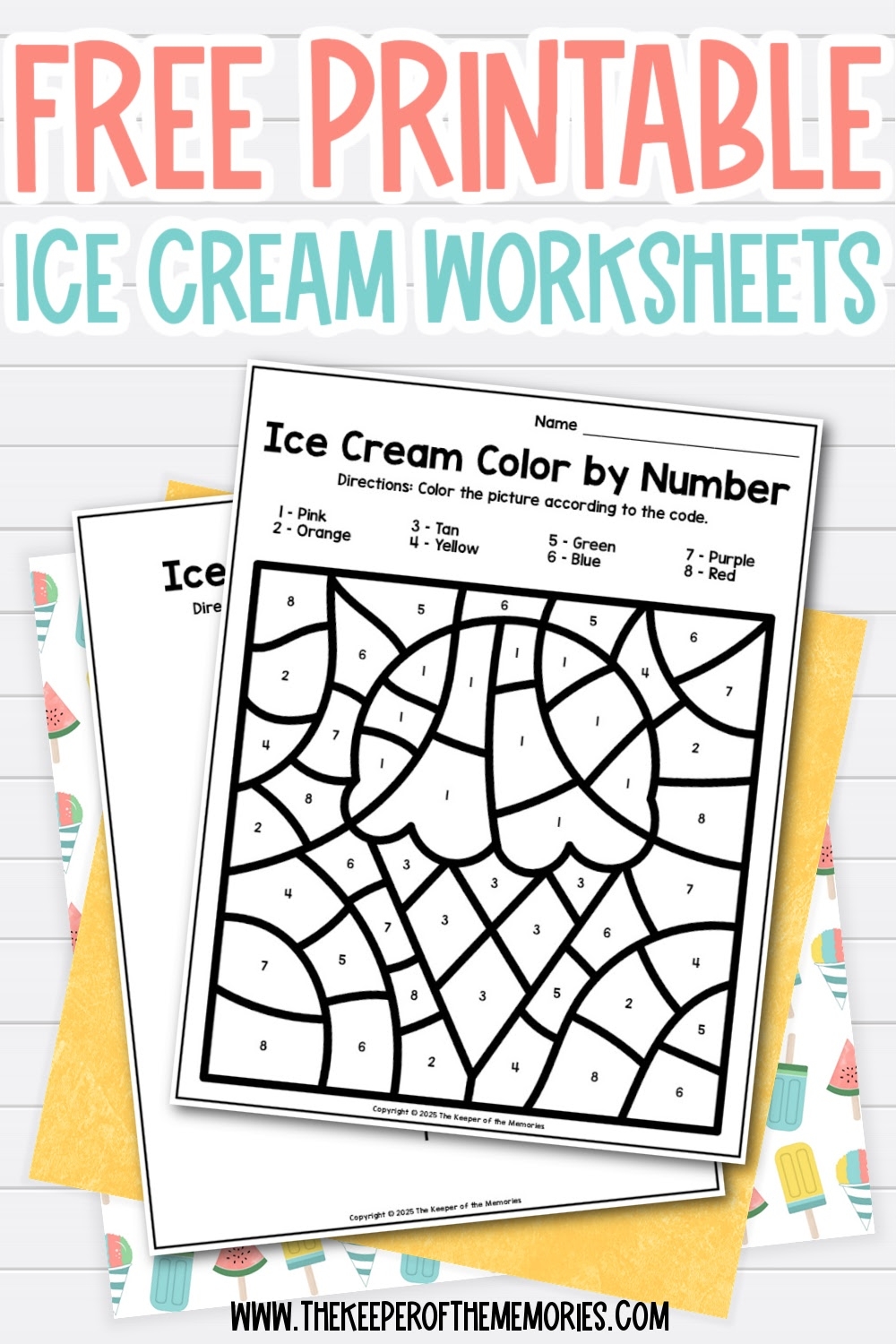Free Ice Cream Printables For Preschoolers And Kindergartners 