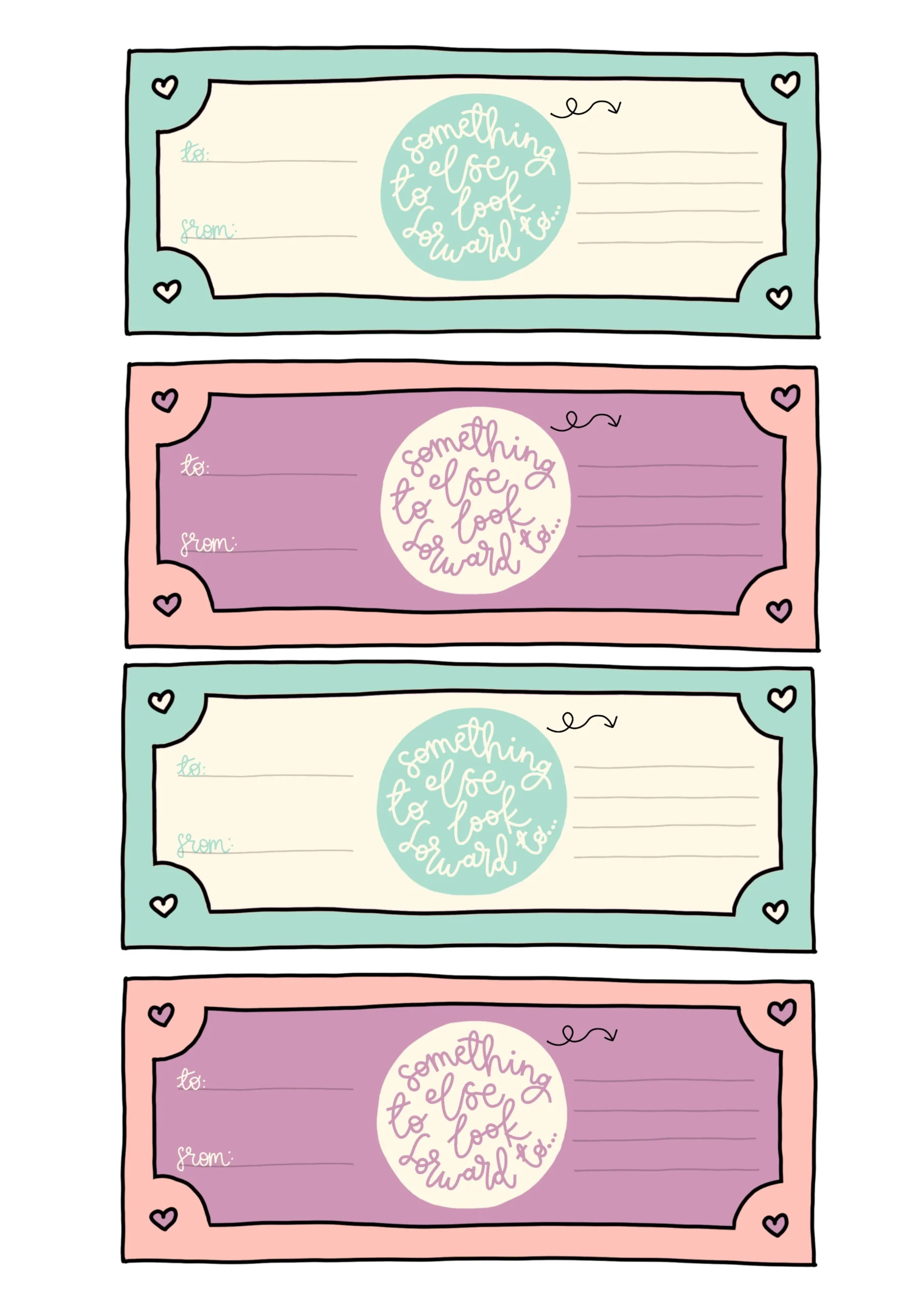 Free IOU Voucher Printable Oh Laura