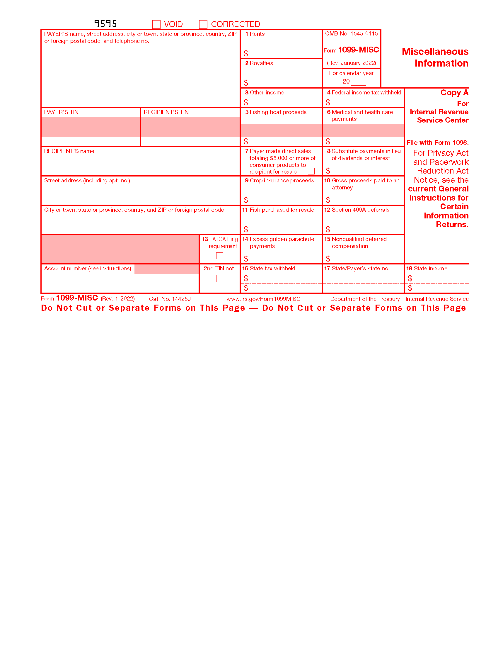 Irs Form 1099 Order Online