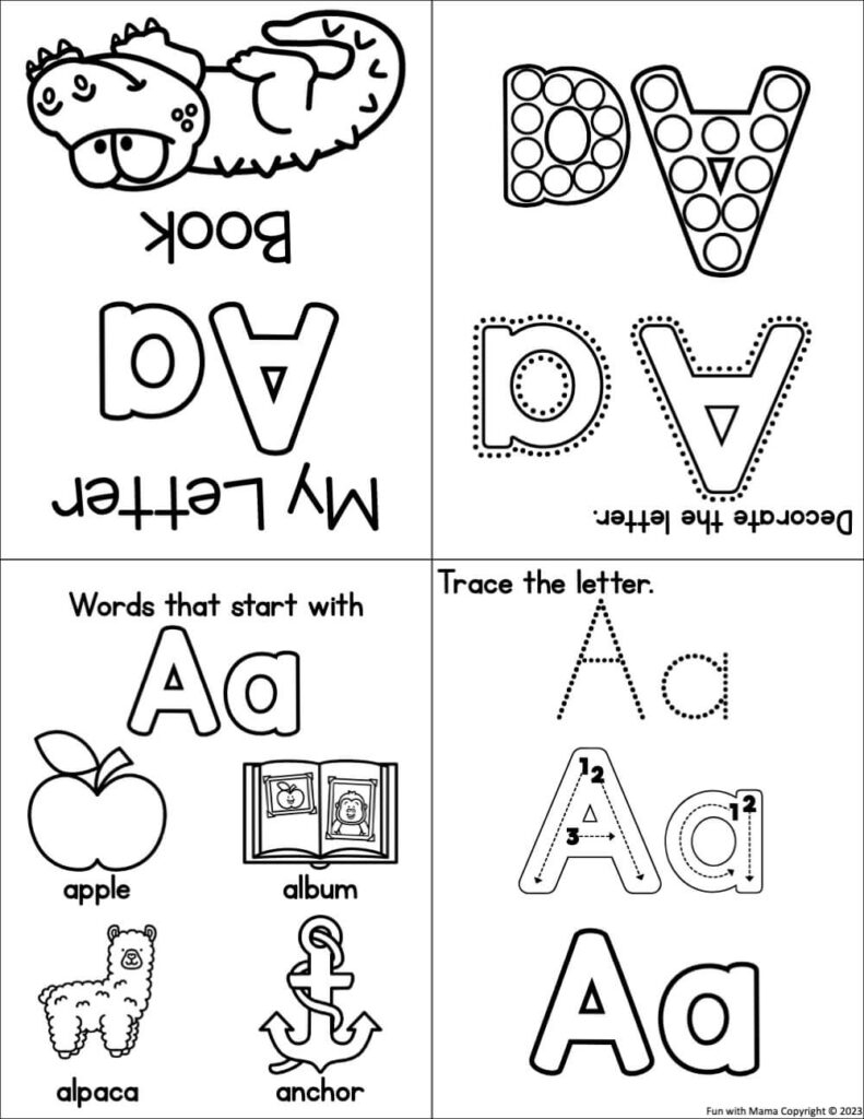 Letter A Worksheets Printable Free