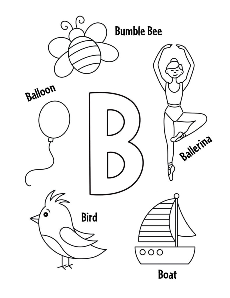 Free Printable Letter B Worksheets Preschool