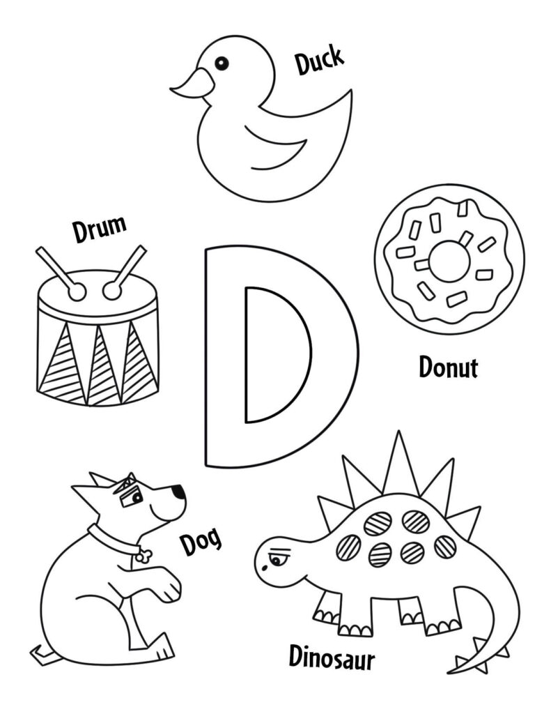 Free Printables Letter D