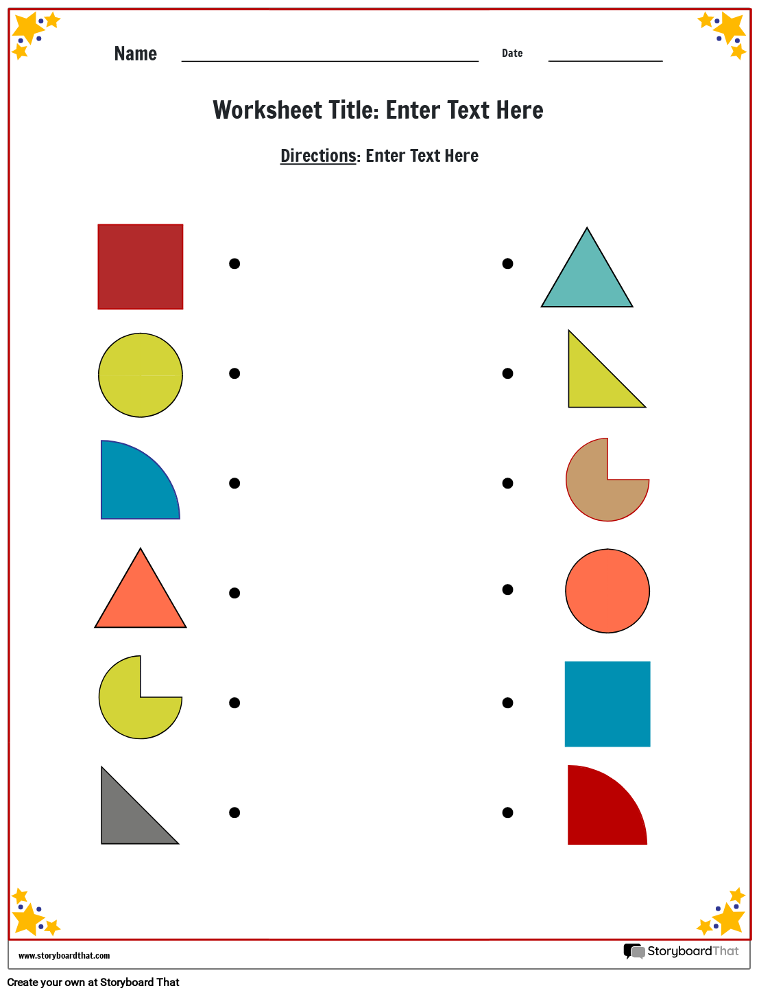 Printable Matching Worksheets For Toddlers