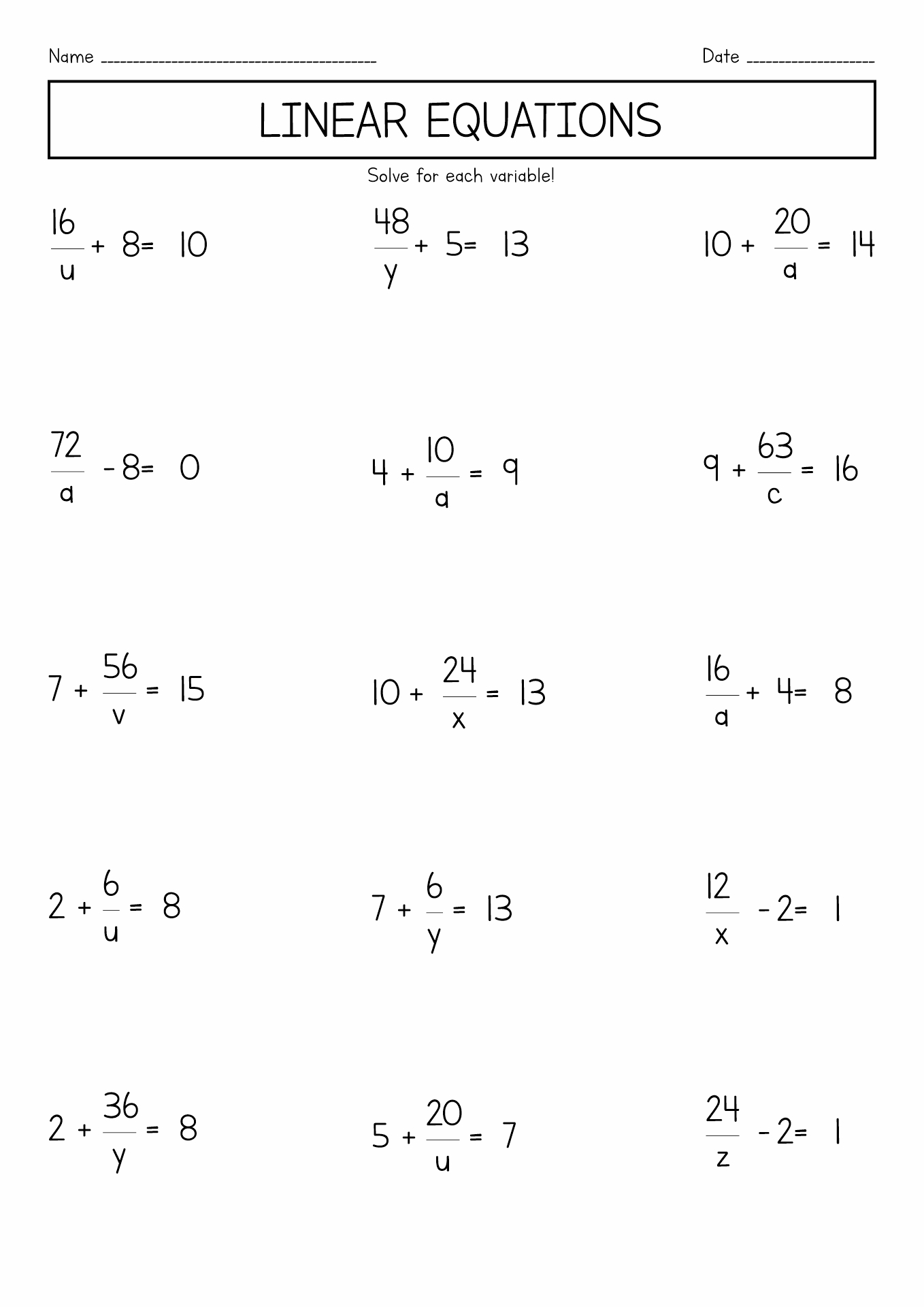 Free Math Pre Algebra Worksheet Download Free Math Pre Algebra 