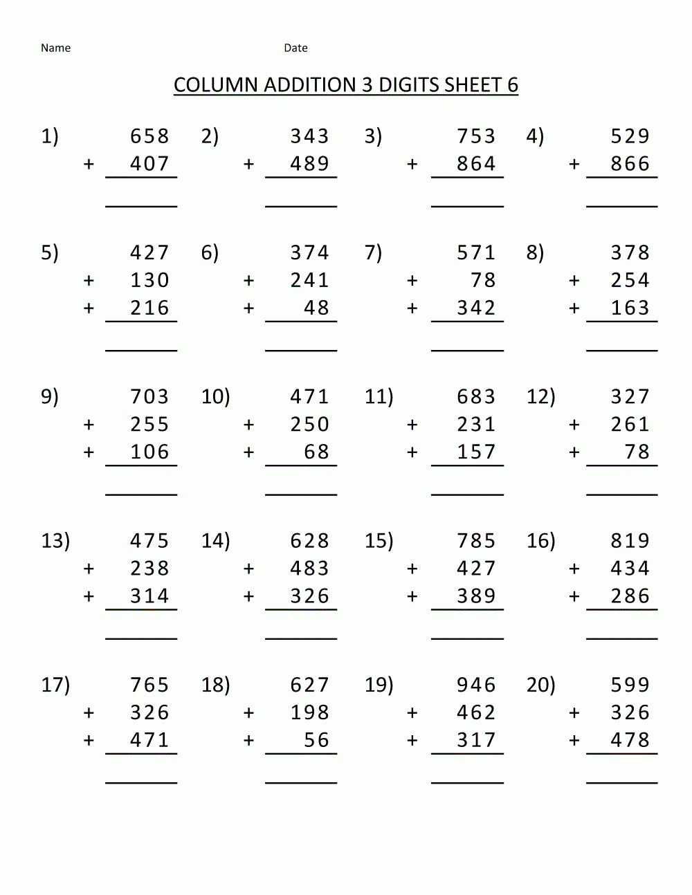 Printable Math Worksheets For Adults