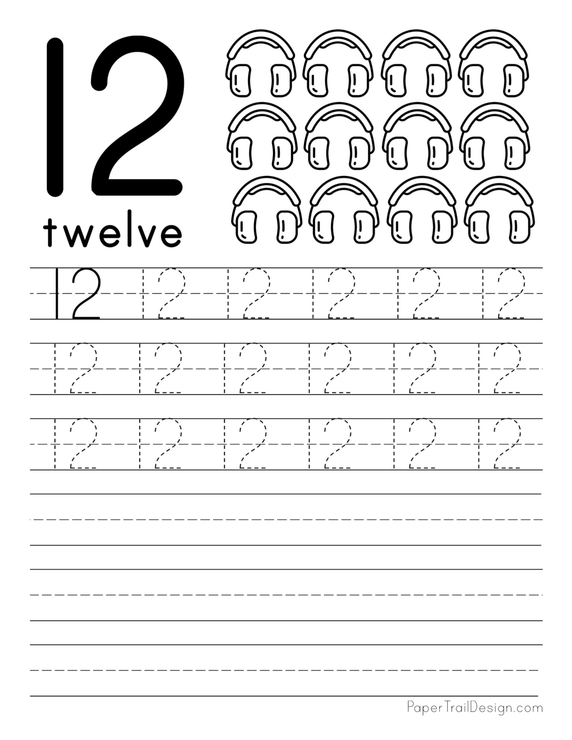 Free Number Tracing Worksheets Paper Trail Design Worksheets 