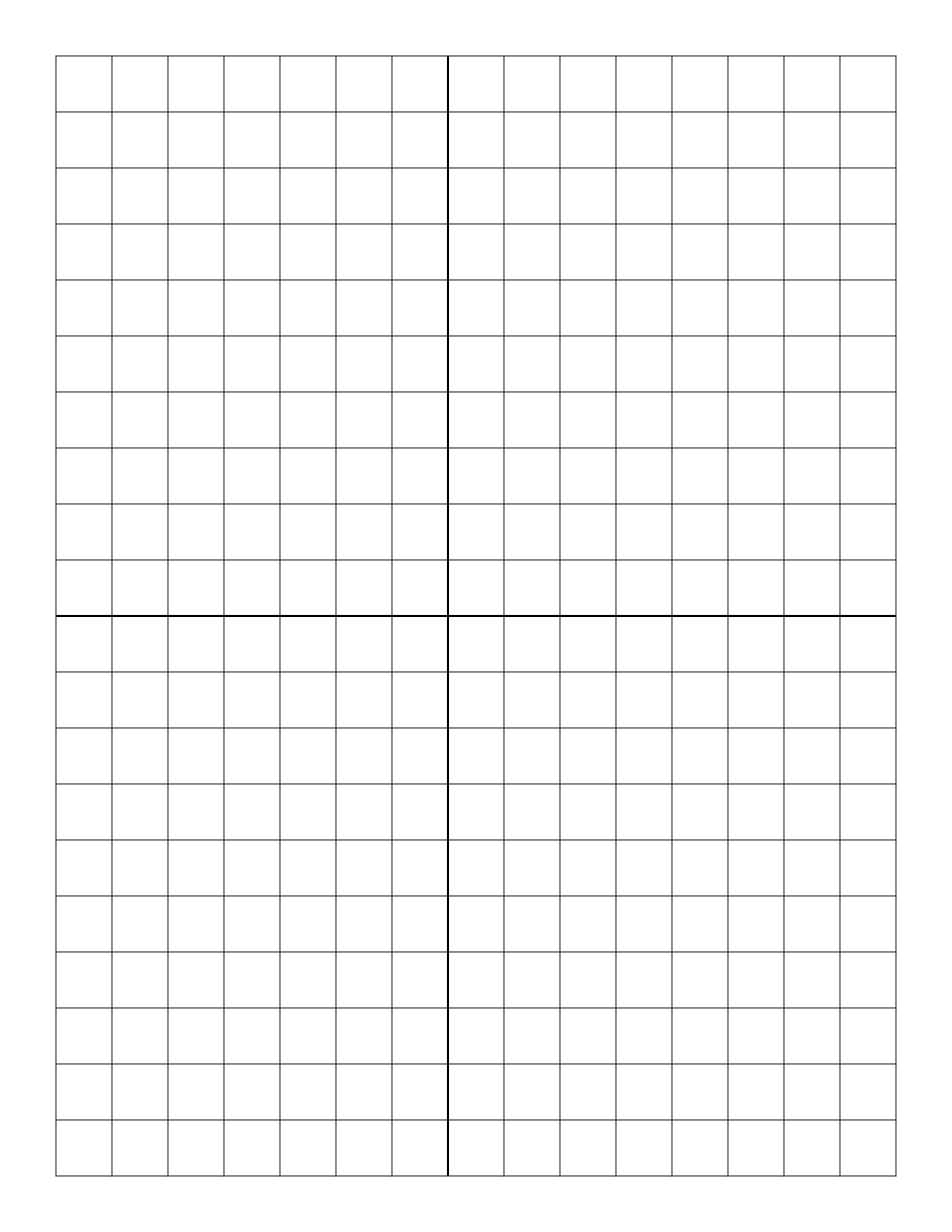 Large Grid Paper Free Printable