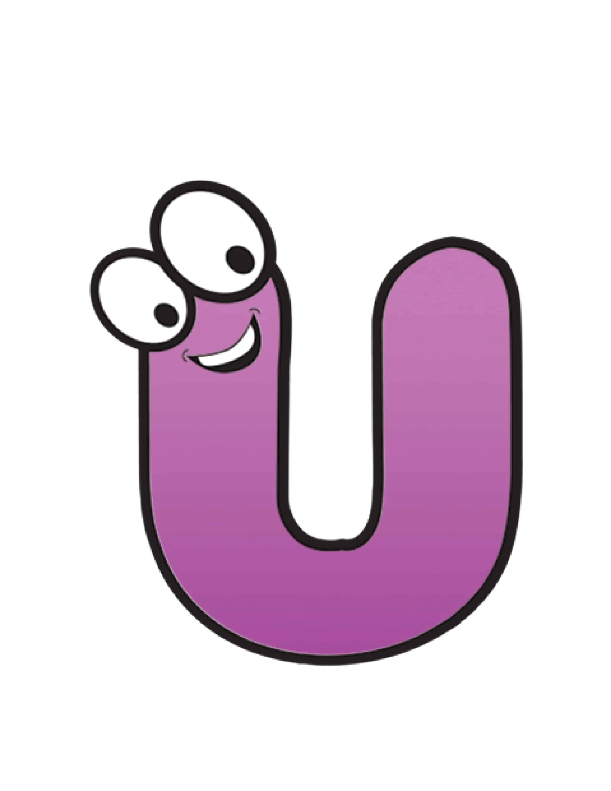 U Printable Letter