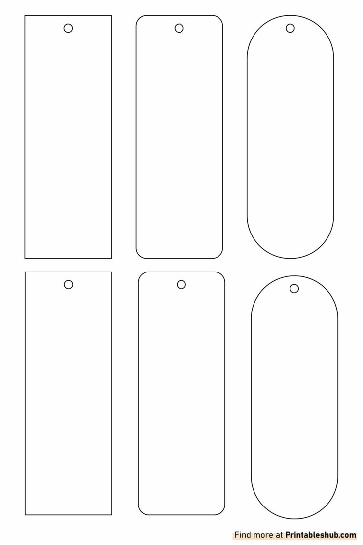 Bookmark Templates Free Printable