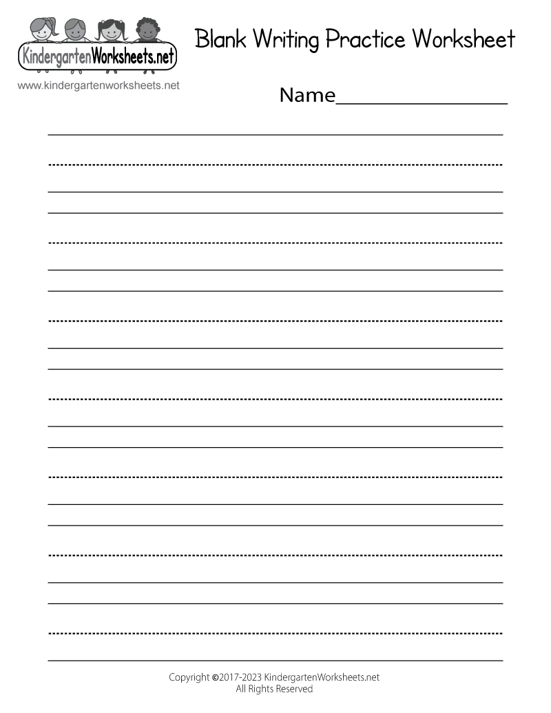 Free Printable Kids Writing Worksheets