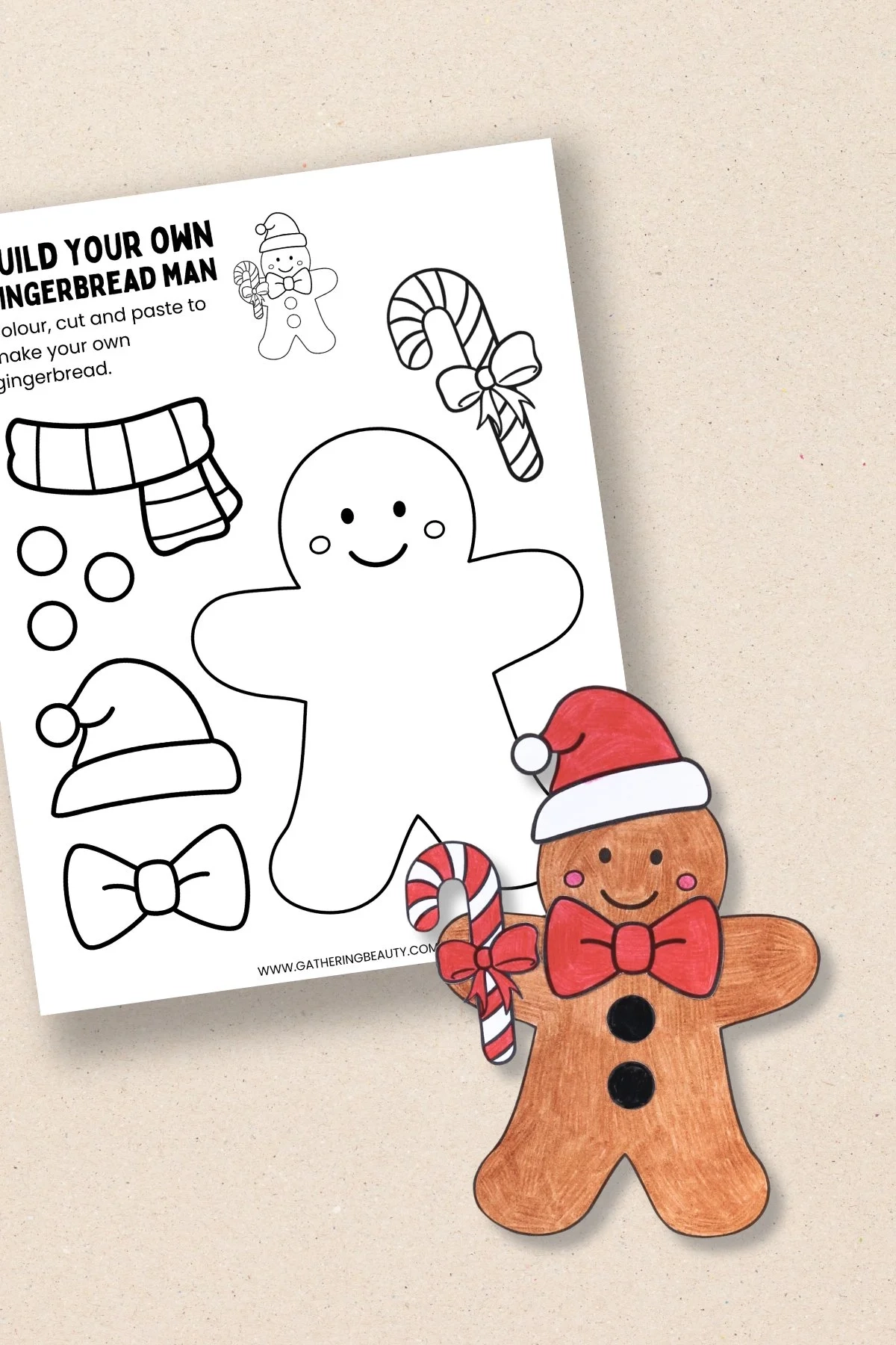 Free Gingerbread Template Printable