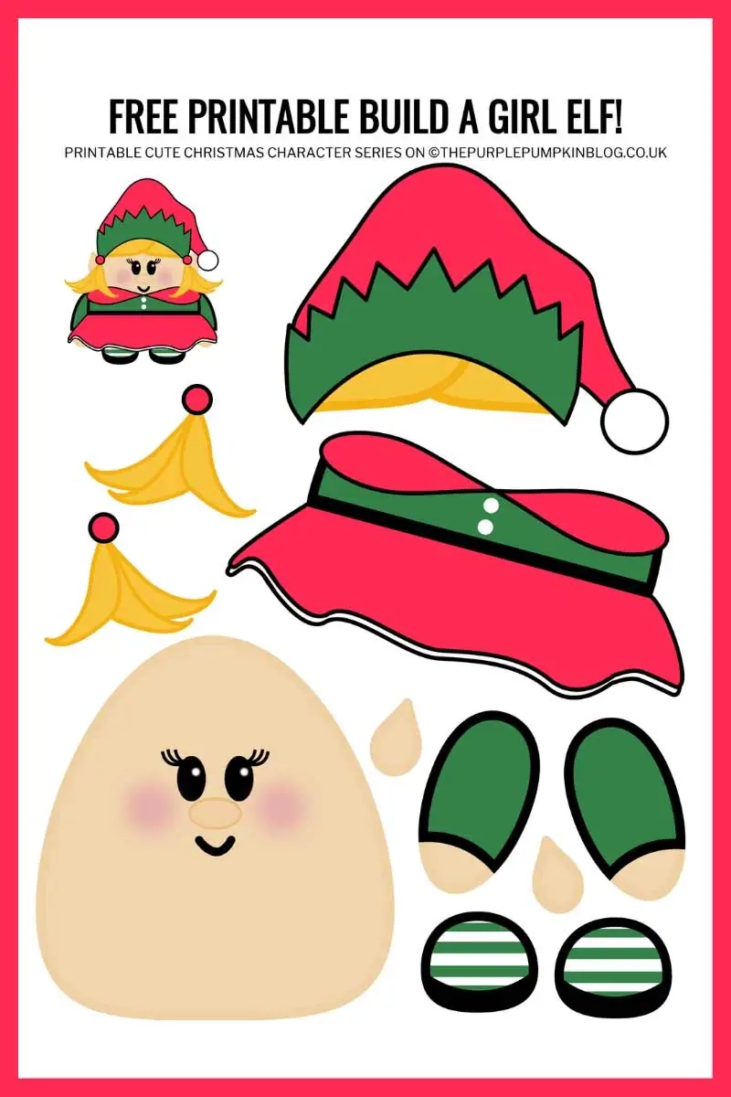 Elf Template Printable Pdf Free Download