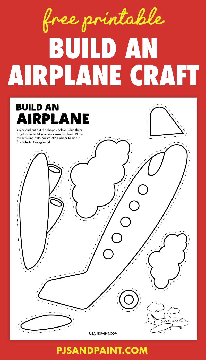 Aeroplane Template Printable