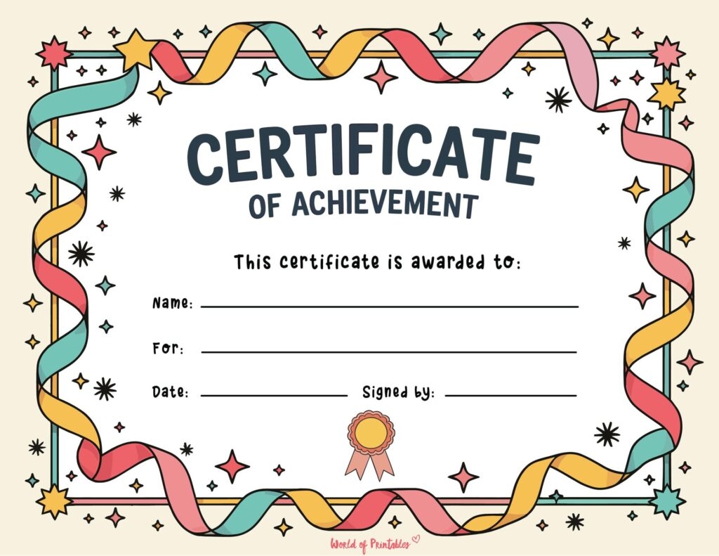 Printable Certificates Templates