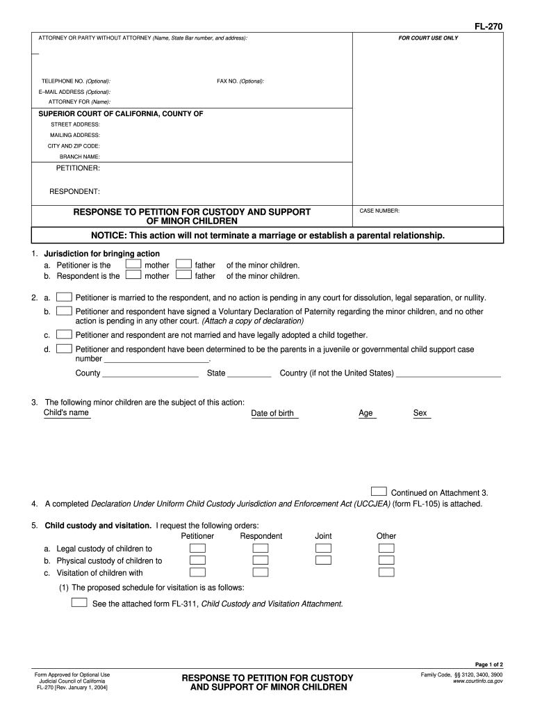 Legal Forms For Child Custody
