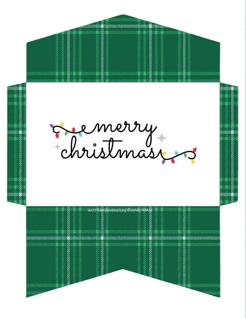 Free Printable Christmas Cash Envelopes Loving Christ Ministries