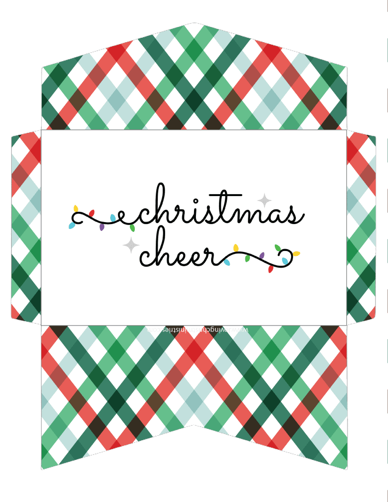 Free Printable Christmas Money Envelope Template Pdf