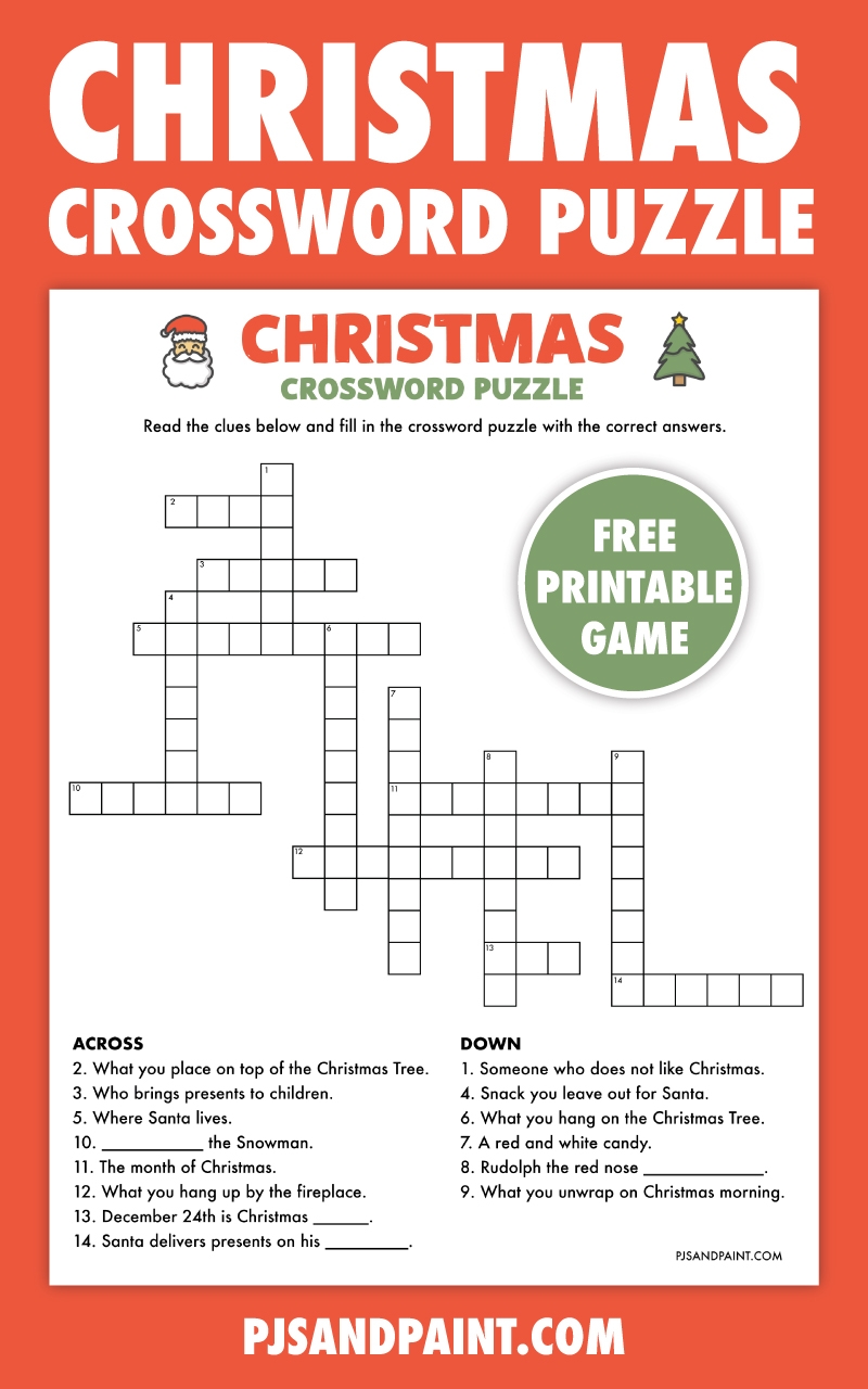 Printable Christmas Crossword Puzzles Free