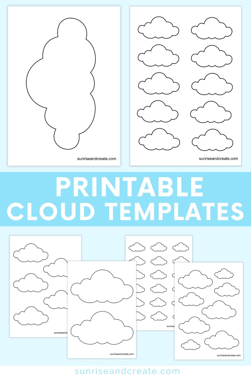 Free Cloud Template Printable