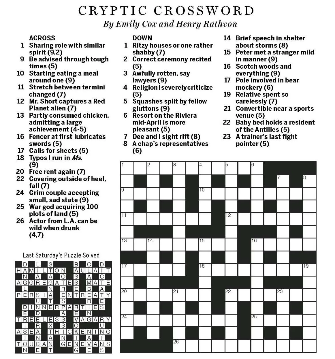 Free Printable Crossword Puzzles Net