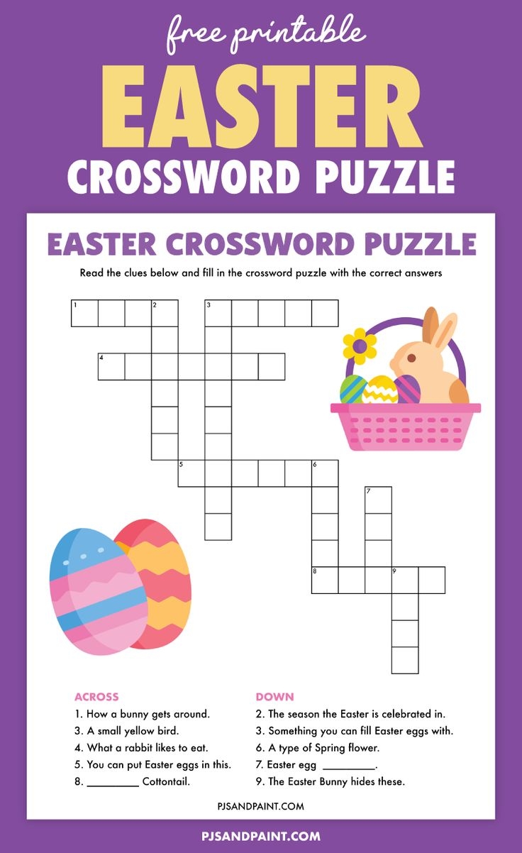 Easter Crossword Printable Free