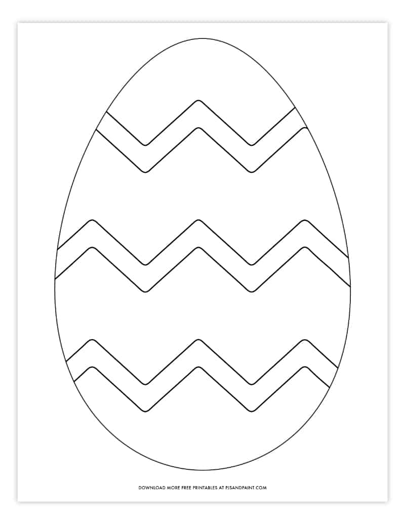 Free Printable Easter Egg Template