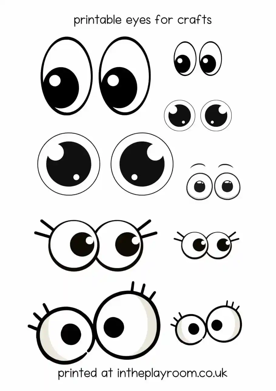 Eyes Template Printable