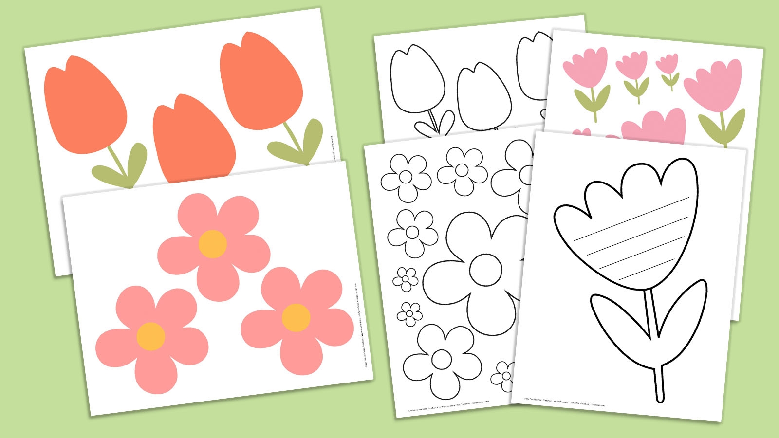 Flowers Printable Template