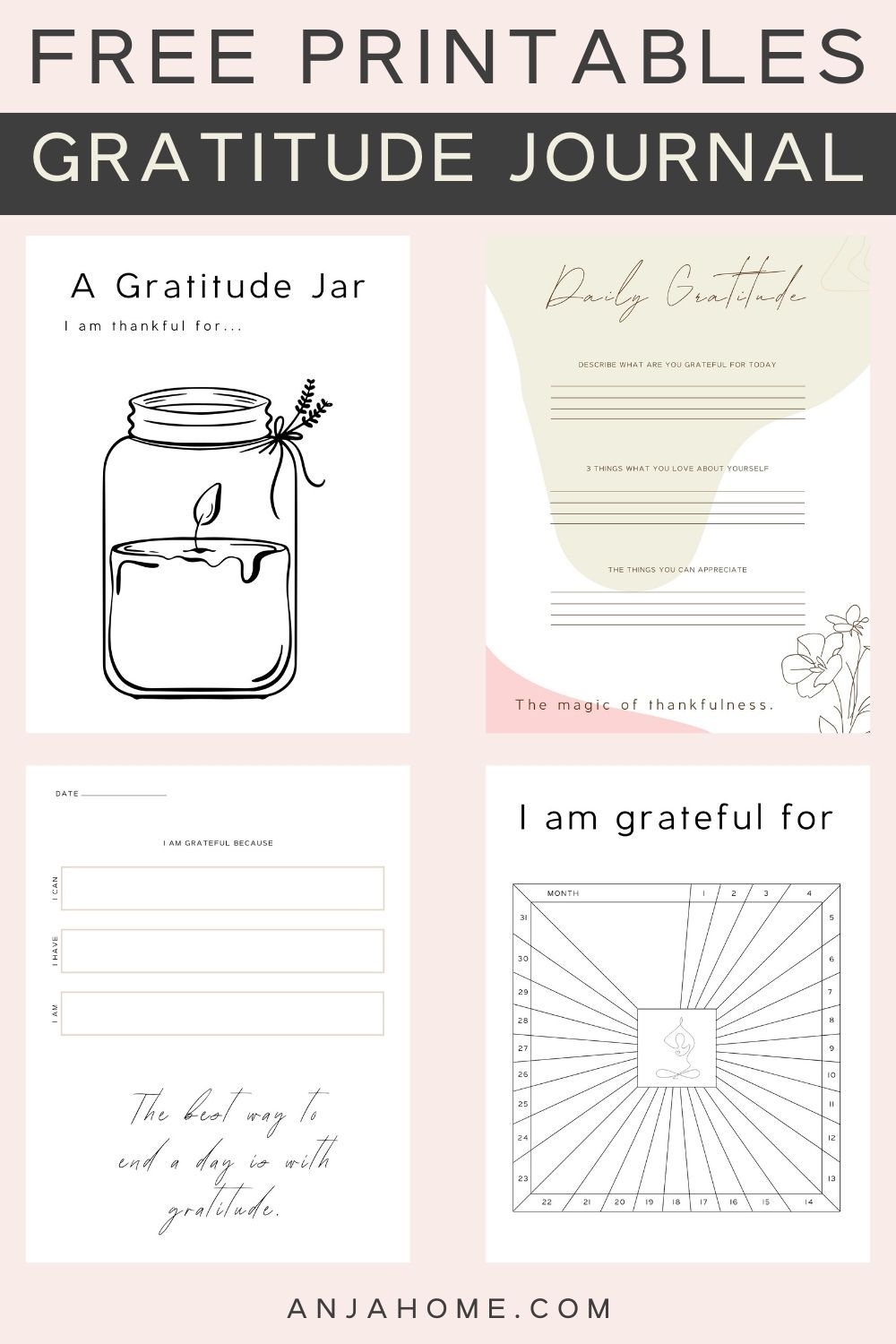 Printable Gratitude Worksheet For Adults