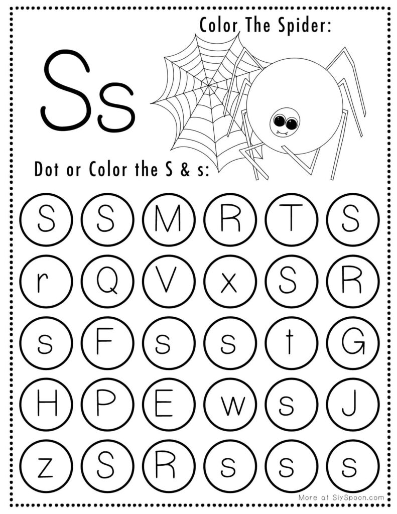 Letter S Worksheets Free Printables