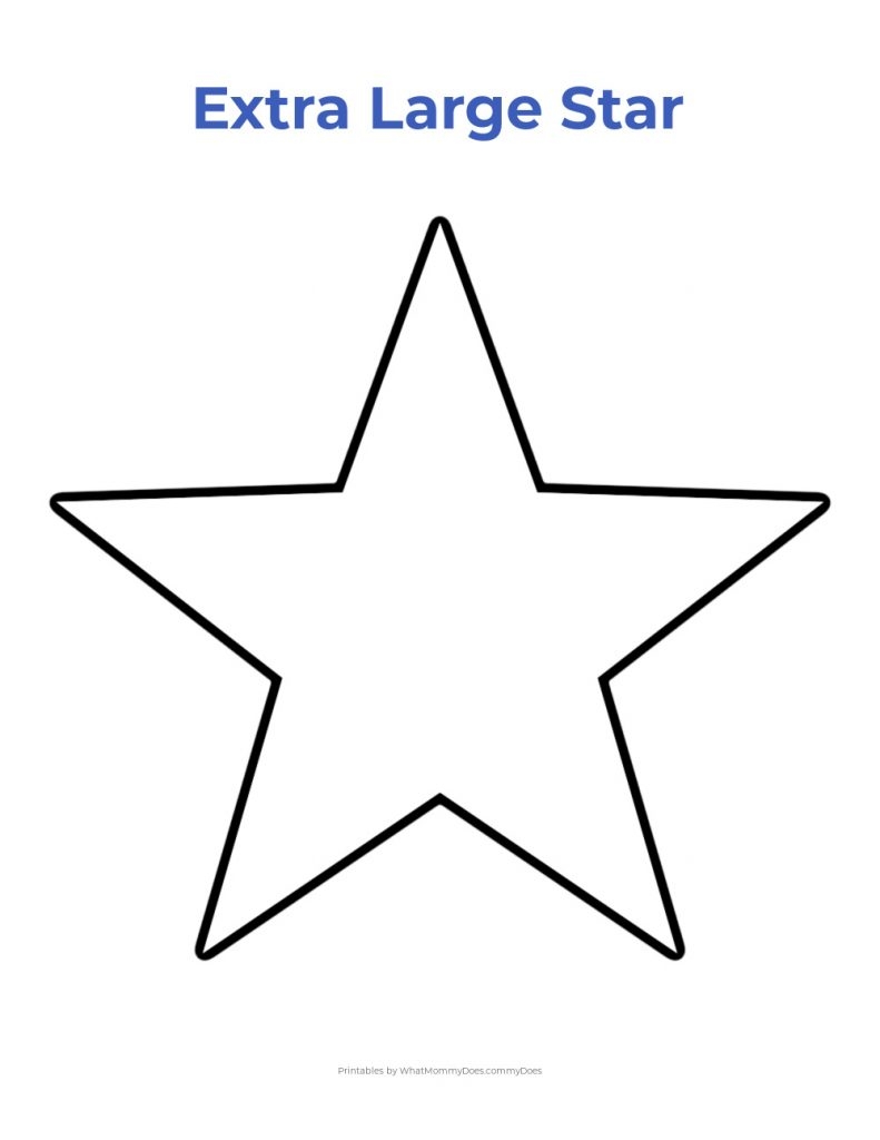 Printable Star Template Free