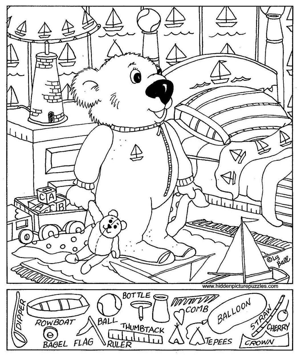 Printable Hidden Picture Puzzles For Kids