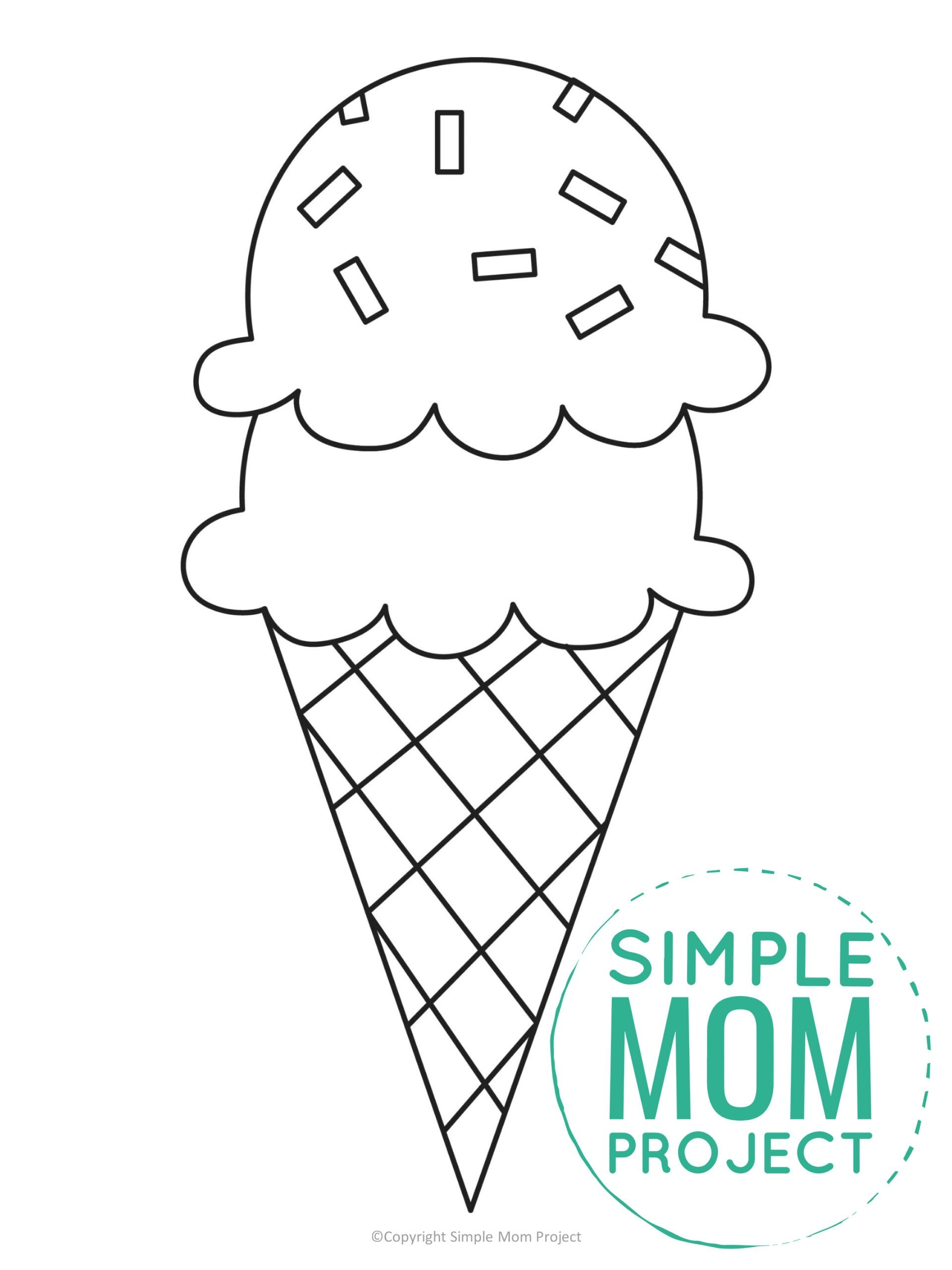 Free Printable Ice Cream Template Worksheets Library