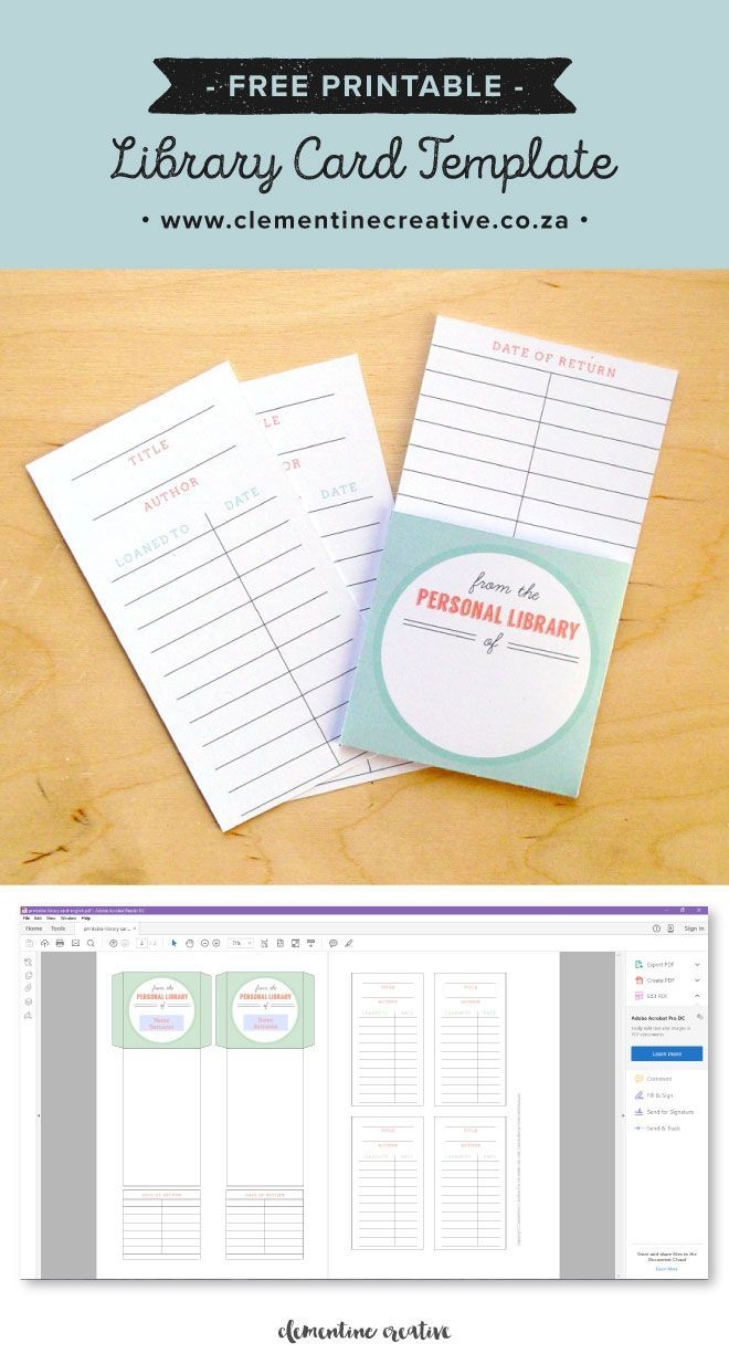 Free Printable Library Cards Printables The Best In Library 
