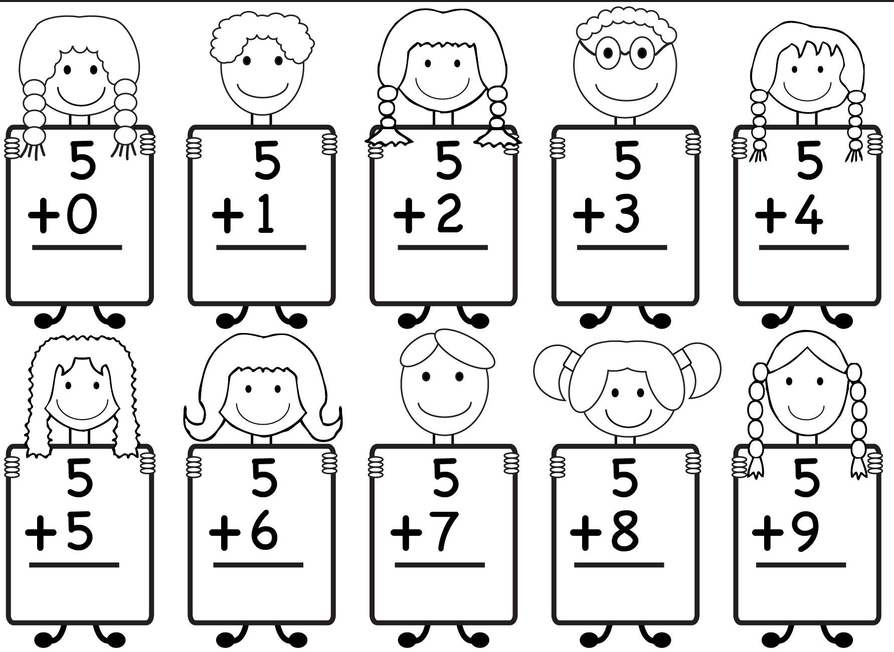 Free Printable Math Kindergarten Worksheets Worksheets Library