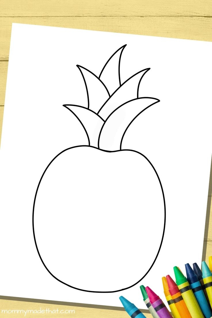 Printable Pineapple Template