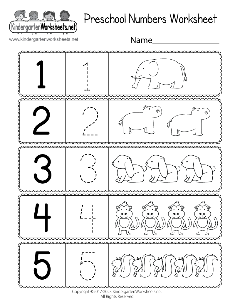 Free Worksheet Printables For Preschool