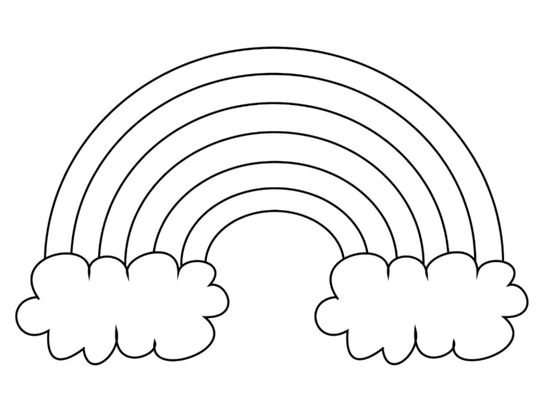 Free Printable Rainbow Templates Small Medium amp Large What 