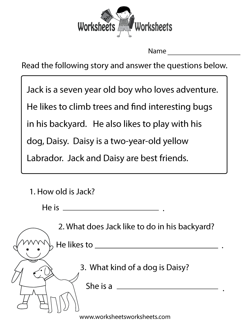 Printable Worksheets Reading
