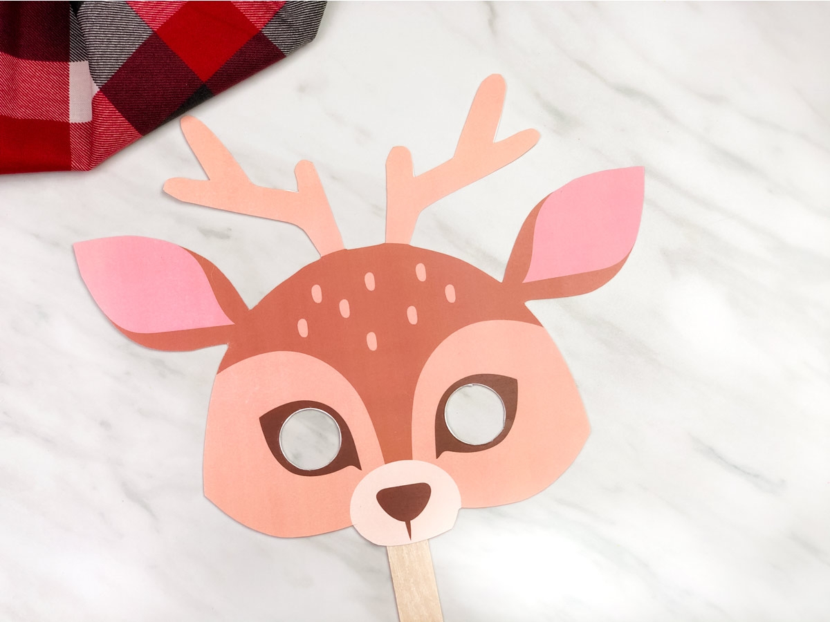 Free Printable Reindeer Mask For Kids
