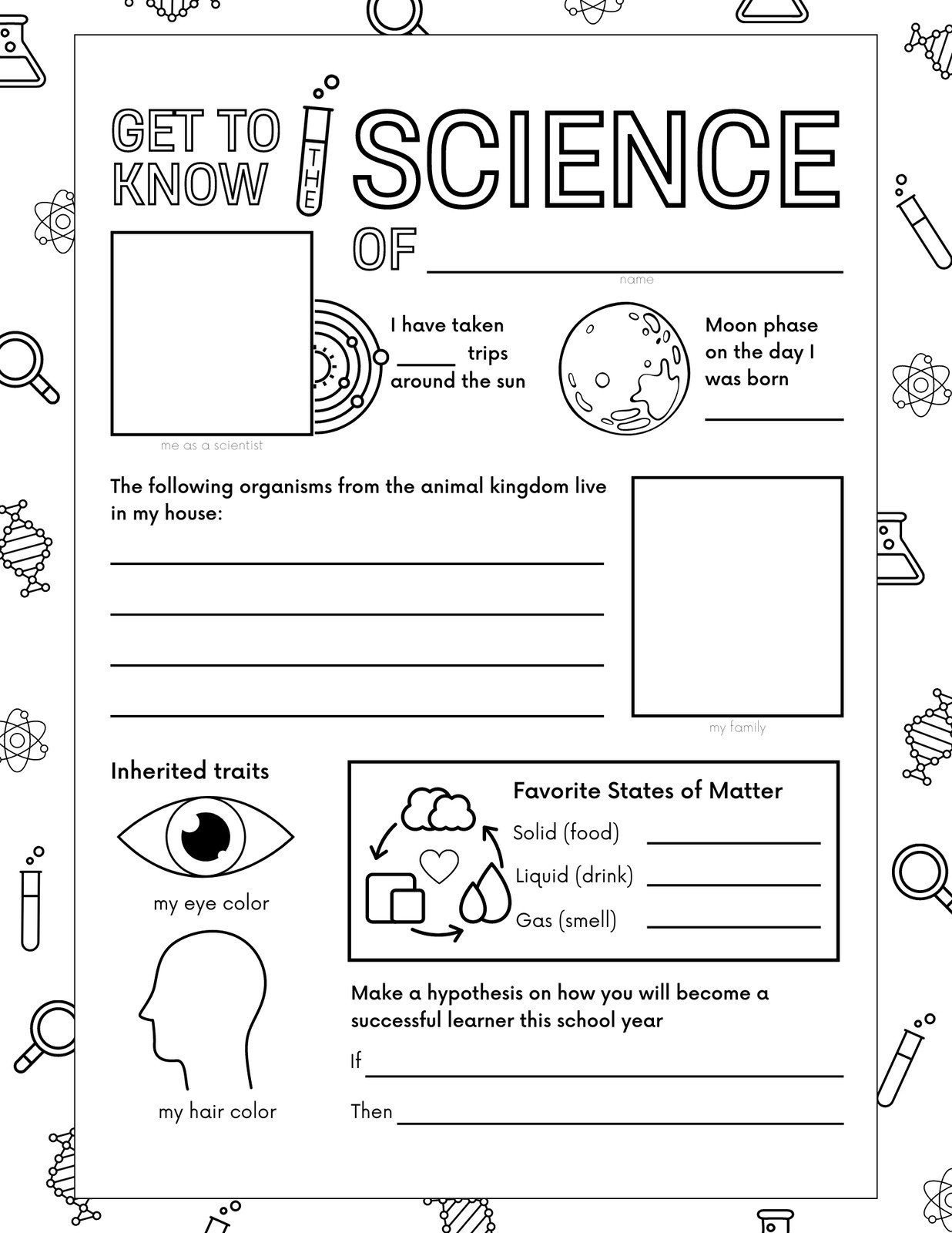 Printable Science Worksheets