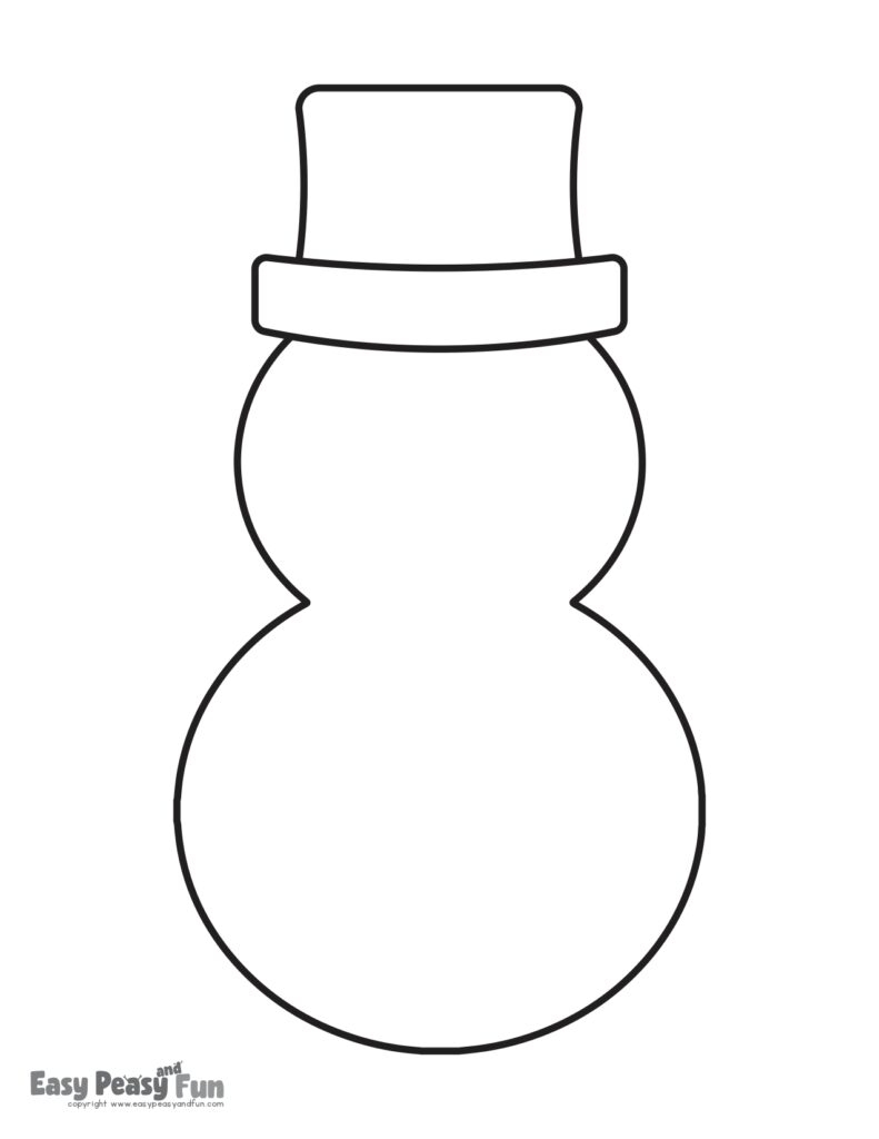 Snowman Hat Printable Template