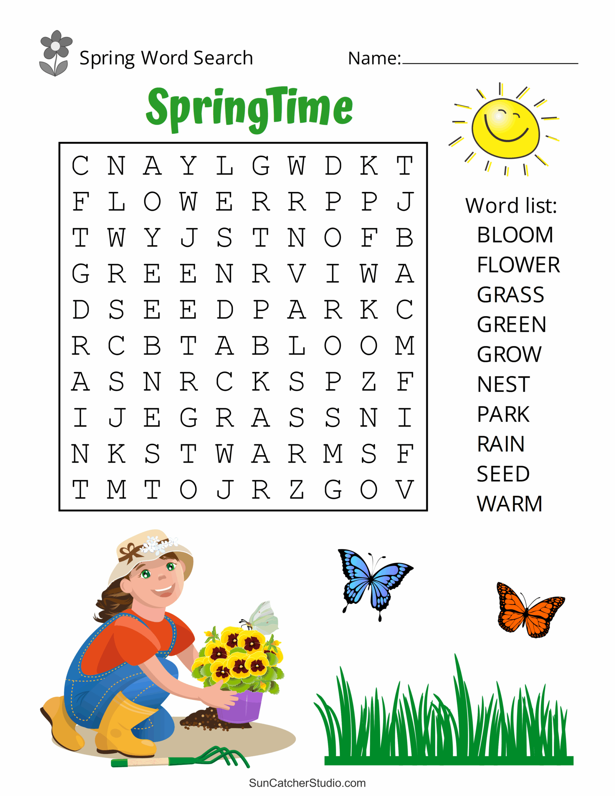 Kids Word Puzzles Printable Free