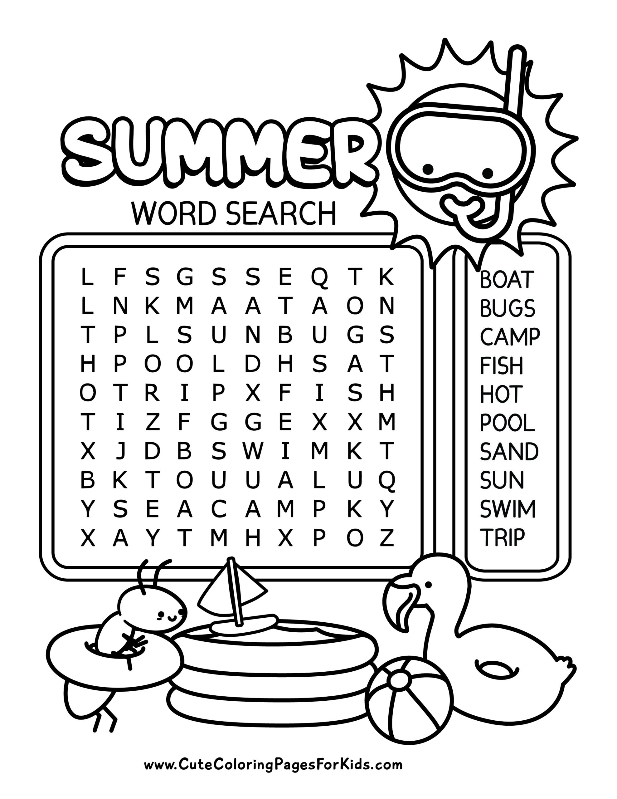 Word Puzzles Printable Easy