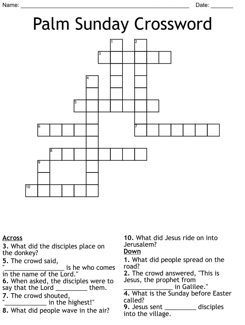 free printable sunday crosswords printable bingo cards