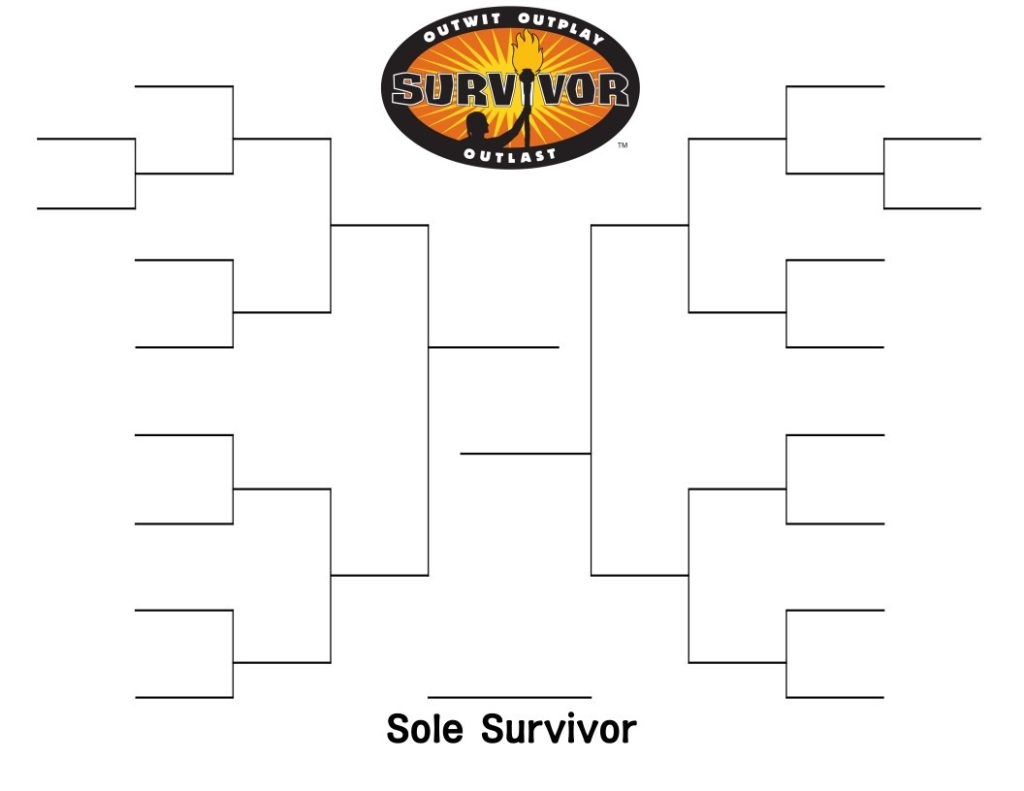 Free Printable Survivor TV Show Bracket Template Blank And 