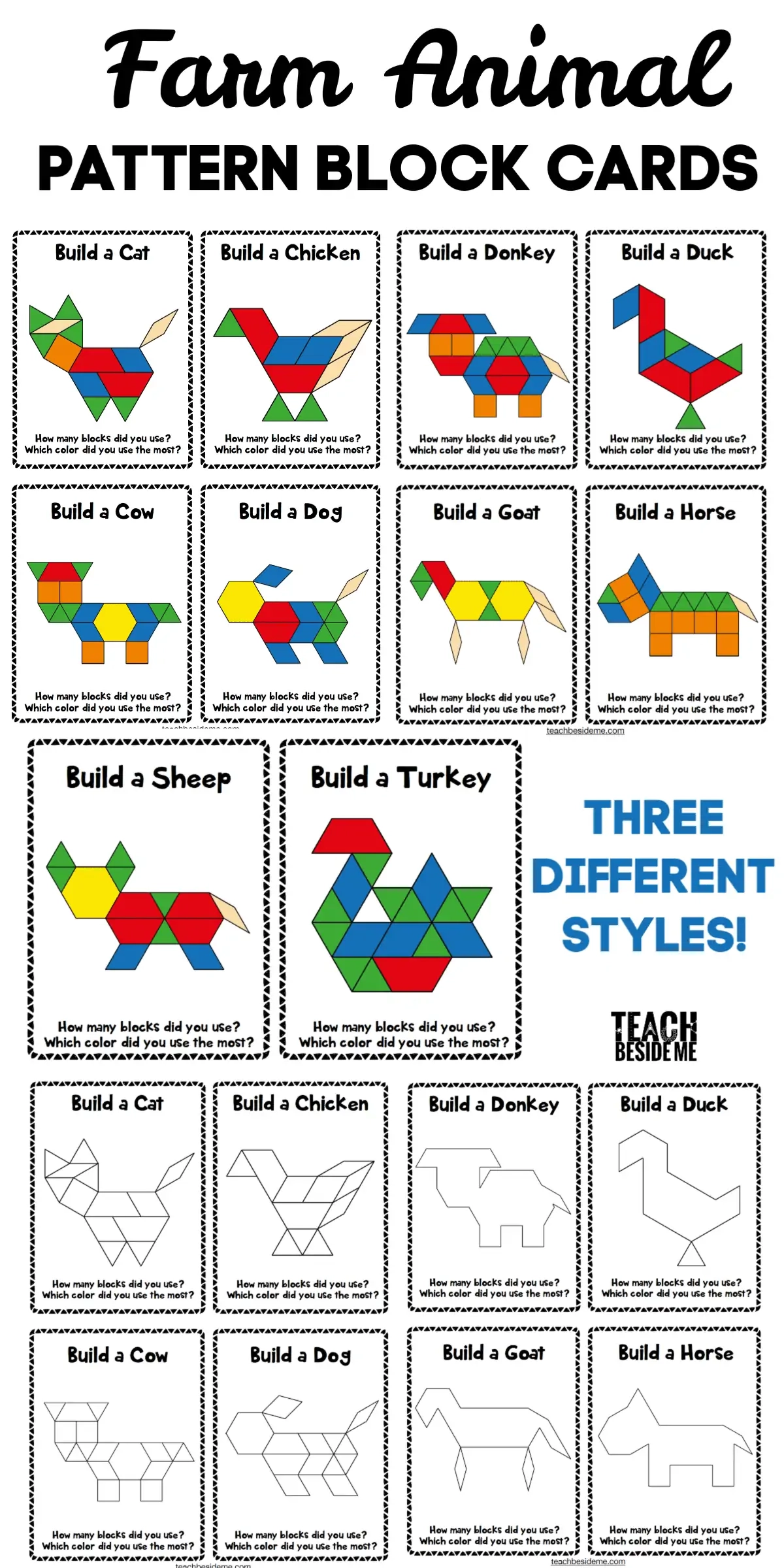 Hard Tangram Puzzles Printable